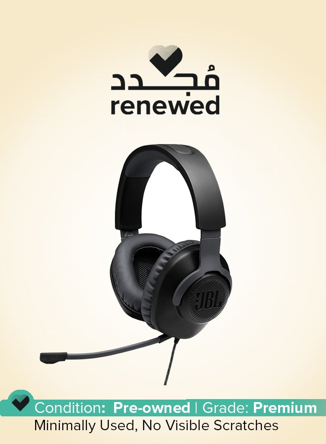 JBL Renewed -  Quantum 100 Wired Over-Ear Gaming Headset - Image 1