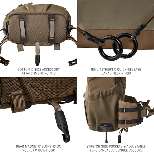 Badlands Bino EZ - Modular Binocular Harness System for Optimal Performance and Durability, Mud, Medium - Image 4