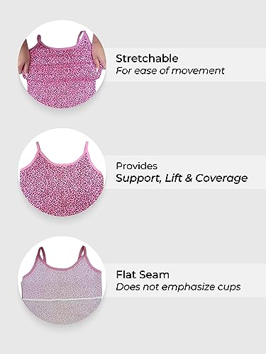 DChica Padded Camisole Bra for Women, Sleeveless Undershirts Cami Vest with Adjustable Straps Cotton Camisole Tank Top/Innerwear for Women (Pack of 1) Solid Colors - Image 3