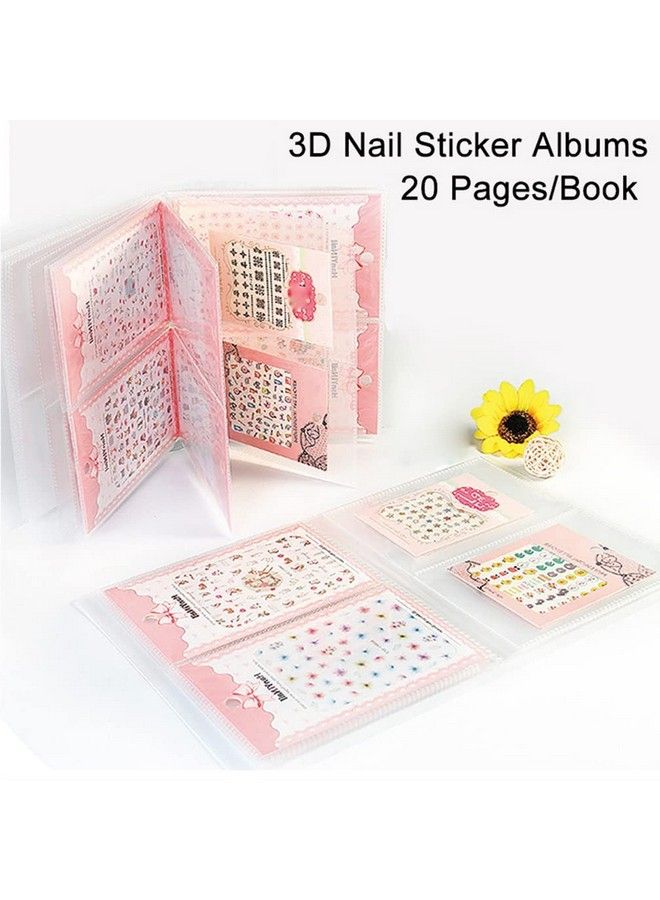 ASVNRES Nail Art Sticker Decals Holder Storage Organizer Display Book Collecting Album 80 Slots Empty Storage Holder Easy Photo Album Manicure Nail Art Tools - Image 3
