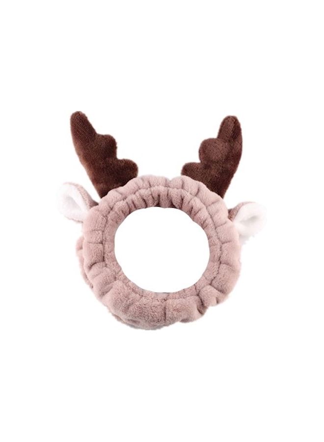 NIBEMINENT Horn Hair Hoop Pink/Brown 