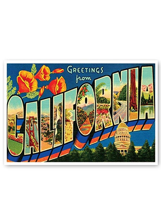 بوست كارد فير مجموعة بطاقات بريدية من كاليفورنيا مكونة من 20 بطاقة بريدية. مجموعة متنوعة من بطاقات كاليفورنيا البريدية تحتوي على 20 بطاقة بريدية مختلفة. صُنعت في الولايات المتحدة الأمريكية. - Image 5