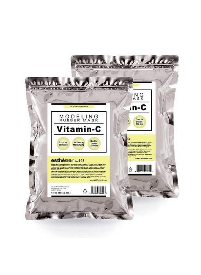 estheskin (2 Pack) No.103 Vitaminc Modeling Mask Powder For Professional Facial Treatment 35 Oz.  - Image 1
