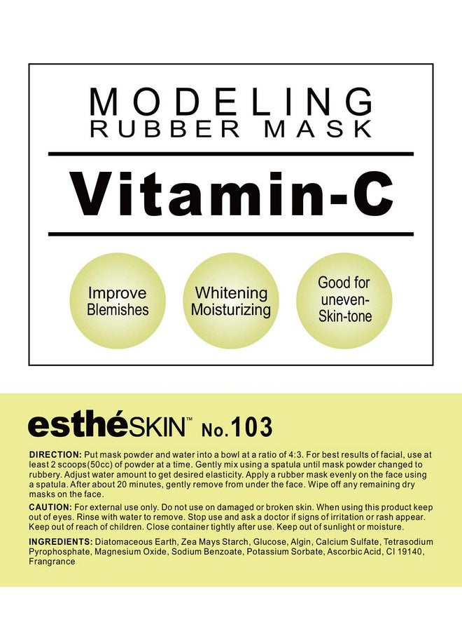 estheskin (2 Pack) No.103 Vitaminc Modeling Mask Powder For Professional Facial Treatment 35 Oz.  - Image 2