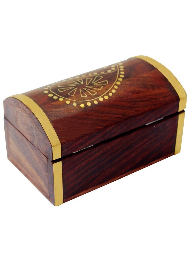 ITOS365 Handmade Wooden Jewellery Box for Women Jewel Organizer Gift Items - 6 inches - Image 3