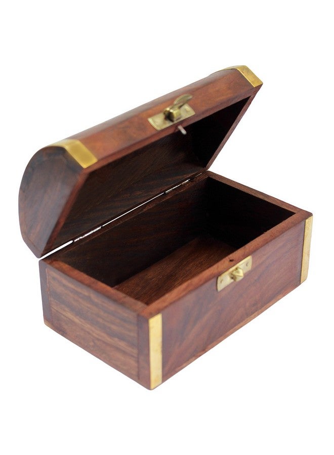 ITOS365 Handmade Wooden Jewellery Box for Women Jewel Organizer Gift Items - 6 inches - Image 2