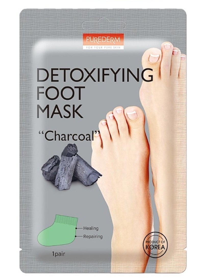 Purederm قناع القدم المنقي من PUREDERM بالفحم ADS 735