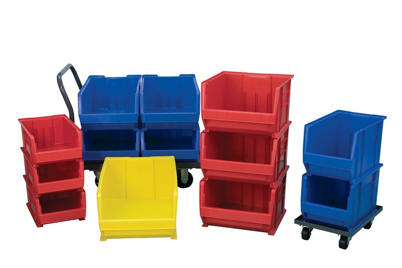 Akro-Mils 41284 Plastic Width Dividers for AkroBins Super-Size Heavy Duty Stackable Storage Bins Model 30284, Custom Storage Inserts for Tools, Parts & Supplies, 2-Pack, Black - Image 2