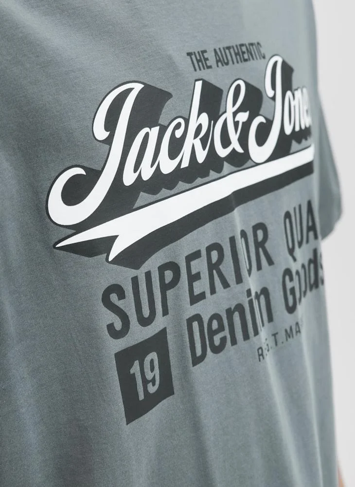 JACK & JONES Graphic Crew Neck Regular Fit T-Shirt