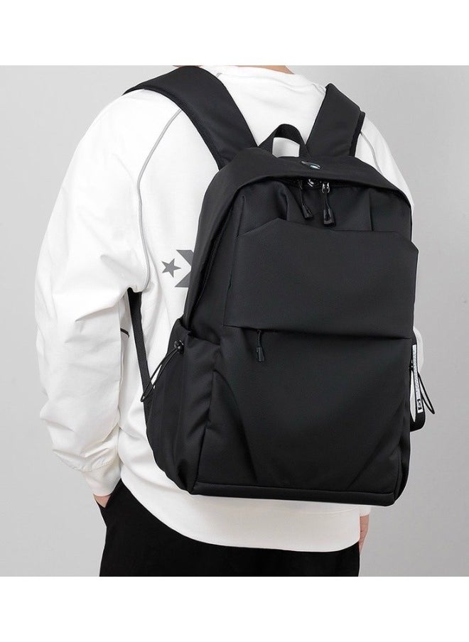 Generic - Backpack Business Travel Laptop Bag USB Charging Large Capacity School Bag - Black - Image 1