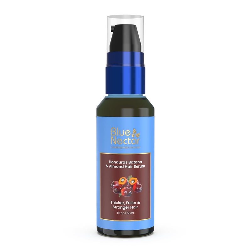 Blue Nectar Batana Hair Serum for Fuller  Thicker Hair  Plant Based Alternate to Redensyl  Advanced Hair Growth Serum for Dry  Frizzy Hair  Hair Moisturizer for Women  Men 18 Herbs 16Oz