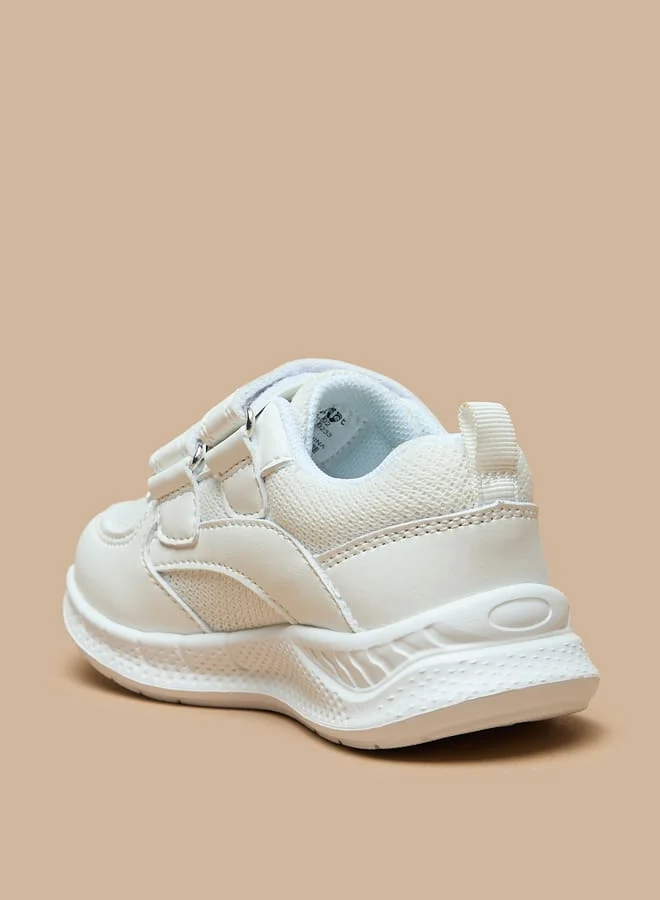 بيرفيت Mesh Detailed Sneakers with Hook and Loop Closure