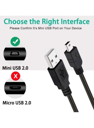 كابل شاحن PS3 بطول 6 أقدام، كابل شحن يد تحكم PS3، كابل USB صغير لوحدة تحكم بلاي ستيشن 3، دوال شوك 3 SIXAXIS، كابل شحن بيانات صغير لجهاز PS3 Slim، كابلات شحن PS3 - view 3