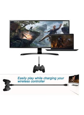 كابل شاحن PS3 بطول 6 أقدام، كابل شحن يد تحكم PS3، كابل USB صغير لوحدة تحكم بلاي ستيشن 3، دوال شوك 3 SIXAXIS، كابل شحن بيانات صغير لجهاز PS3 Slim، كابلات شحن PS3 - view 5