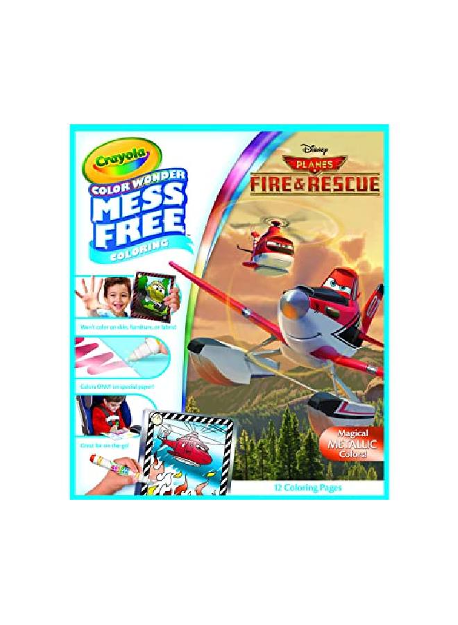 Crayola Planes Fire And Rescue Color Wonder Refill 18 Mess Free Coloring Pages Gift For Kids - Image 1