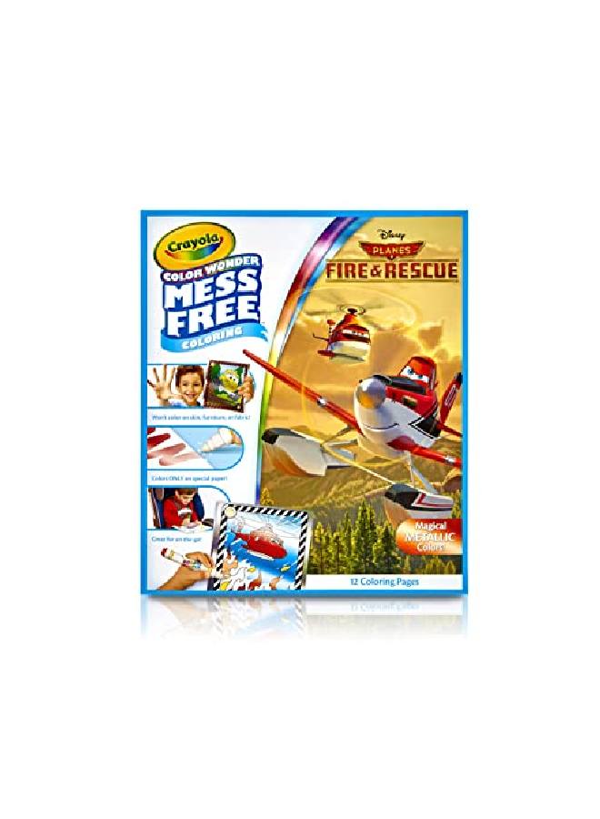 Crayola Planes Fire And Rescue Color Wonder Refill 18 Mess Free Coloring Pages Gift For Kids - Image 4