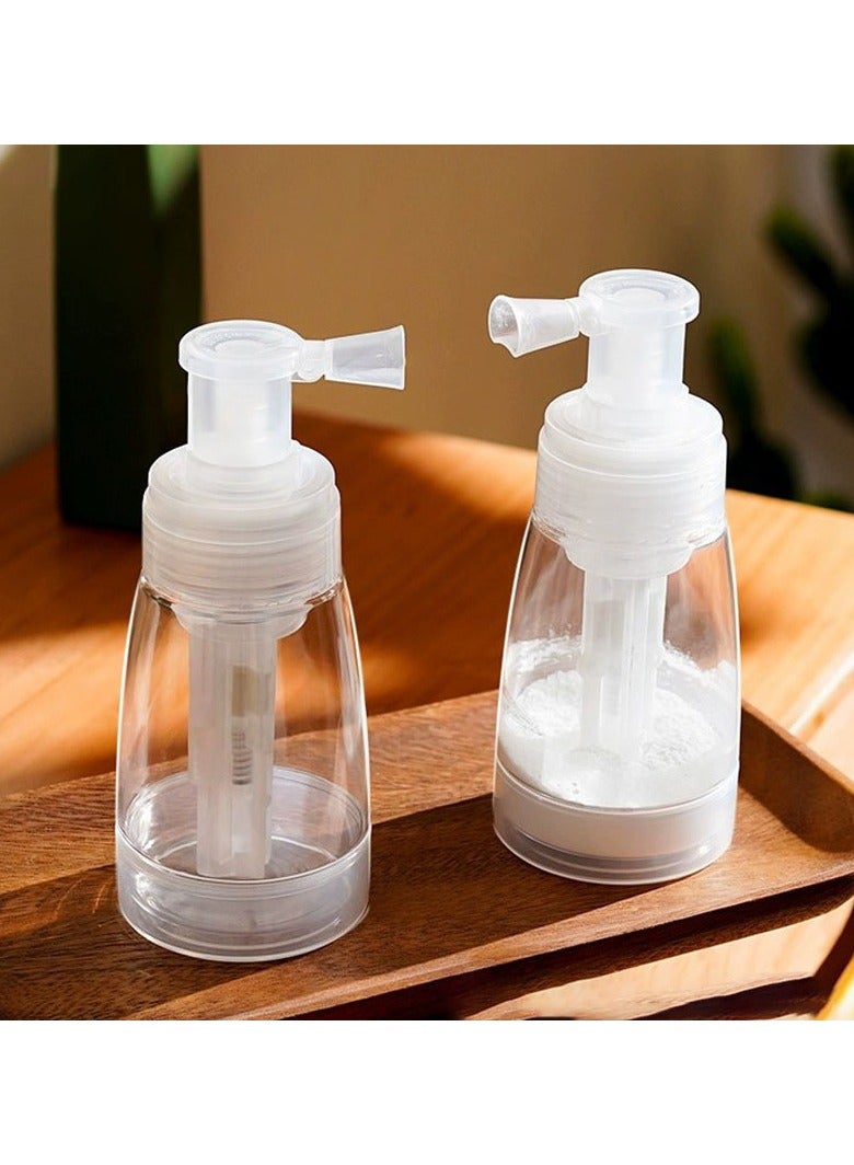 Powder Spray Bottle,Refillable Powder Makeup Container,Trip Cosmetic Bottle,Talcum Powder Storage Case, 2Pcs(180ml) - Image 2