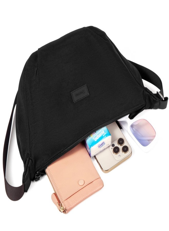 Dorras Small Sling Bag Crossbody Bags for Women, Shoulder Bag Cross Body Bag for Hiking Traveling Outdoors - Black - Image 5