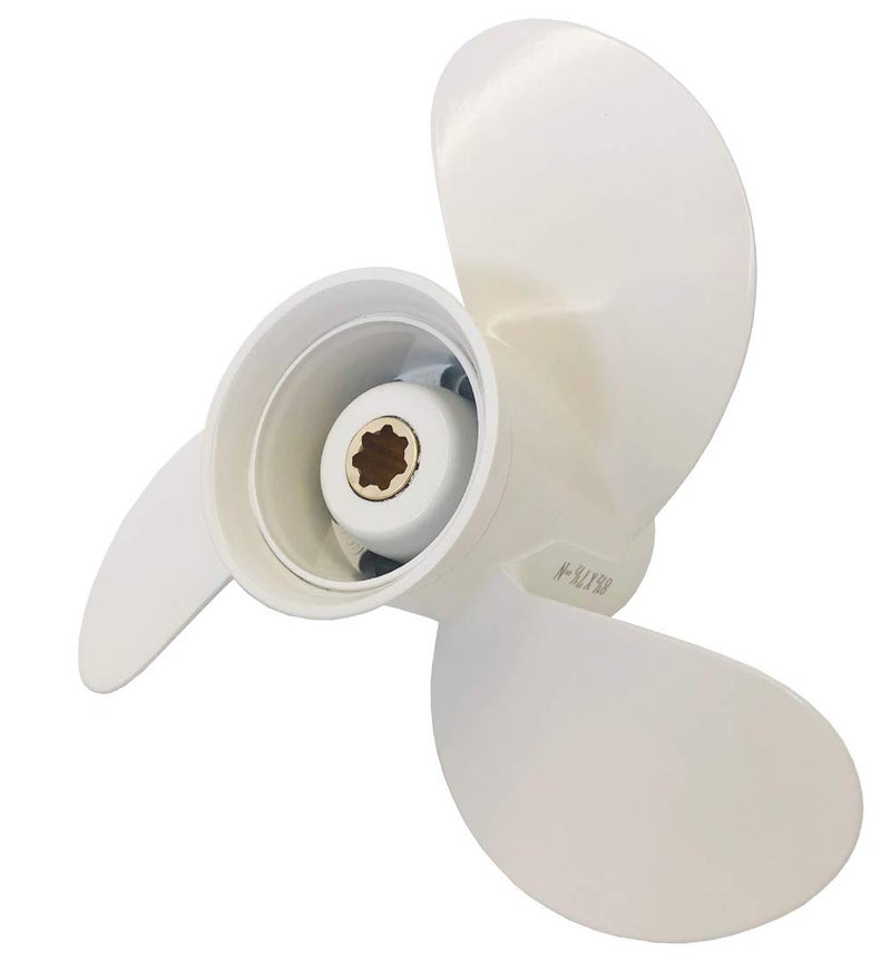 COPKINGO Boat Propeller 8 1/2x7 1/2 -N for Yamaha 6hp 8hp 9.9hp F6 F8 F9.9 /Outboard Propeller for Yamaha 2/4-stroke Engine 6G1-45943-00-EL 8.5x7.5 - Image 1