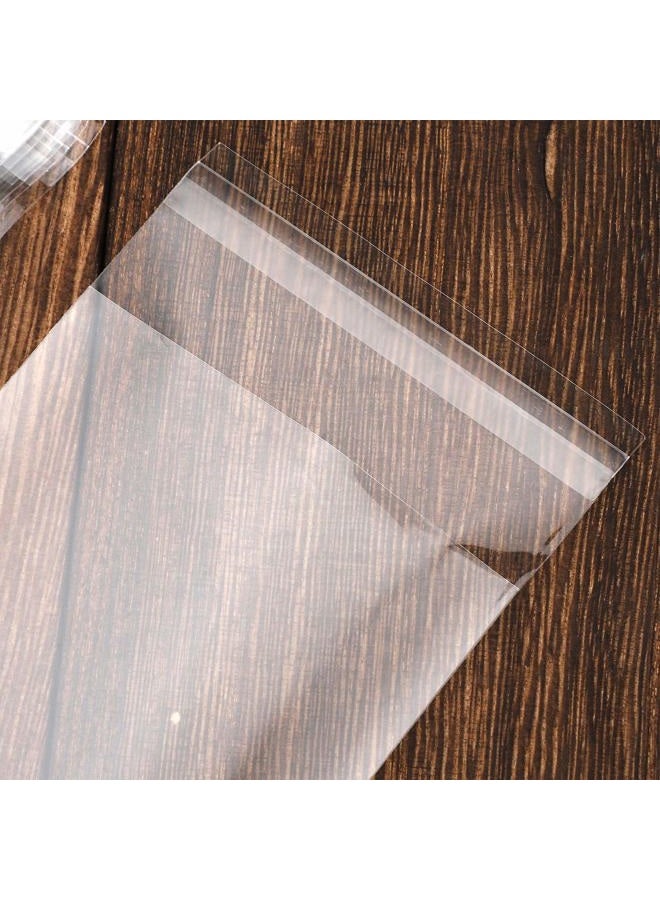NObranded 100 pcs Clear 2" x 10" Long Self Seal Cello Cellophane Bags Resealable Poly Bags 2.8 mils for Bakery Cookies Candles Christmas Halloween Party Decorative Pretzel Sticks - Image 5