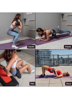 Ru syanl Exercise Hip Thrust Belt Glute Trainer for Home Workouts Fully Adjustable Hip Thrust Belt for Dumbbells Booty Builder Glute Workout Equipment  - Image 3