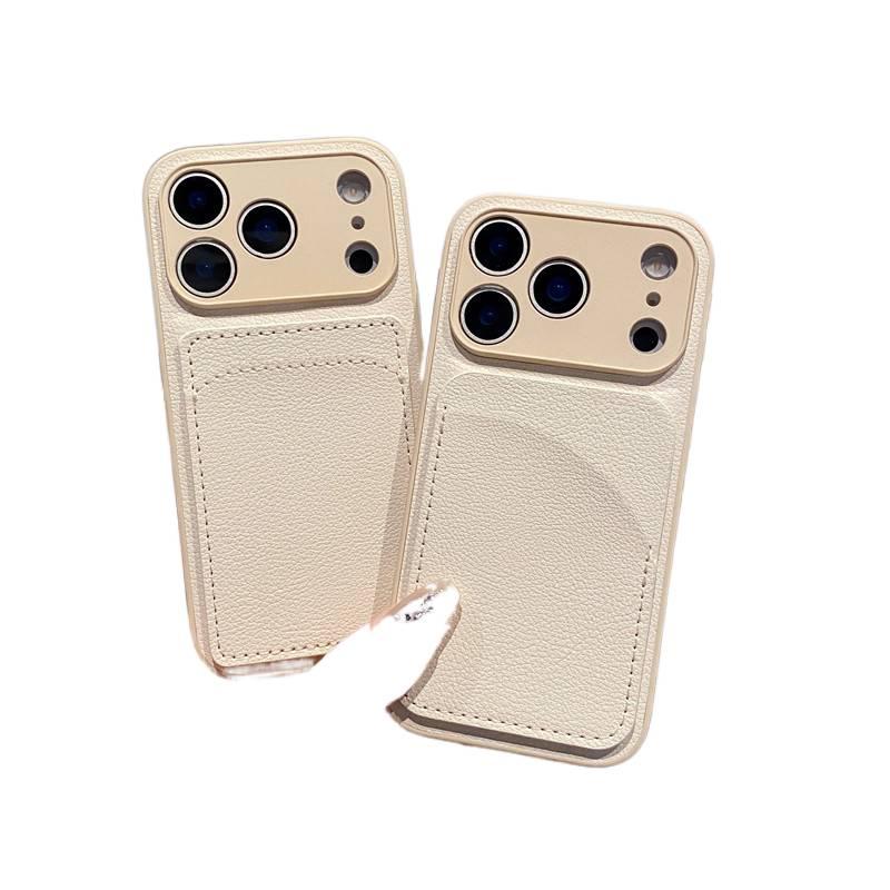 Protective Case | Hermes Orange | Leather Texture | Card Holder | Drop Protection | Shockproof Cover for iPhone 17 / 17 Air / 17 Pro / 17 Pro Max - Image 2
