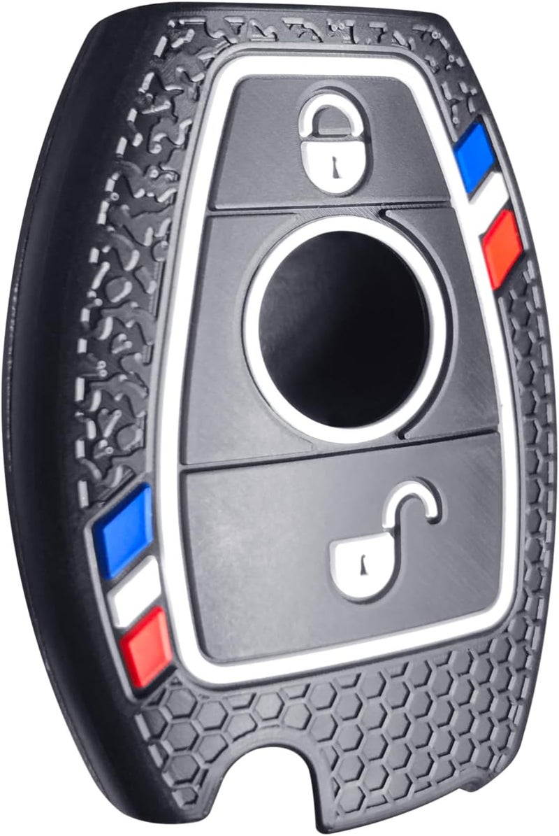 7Cylinder Silicone 3 Button Key Fob Cover for Mercedes - 2 Pcs Anti Dust Cushiony Fob Cover - Image 3