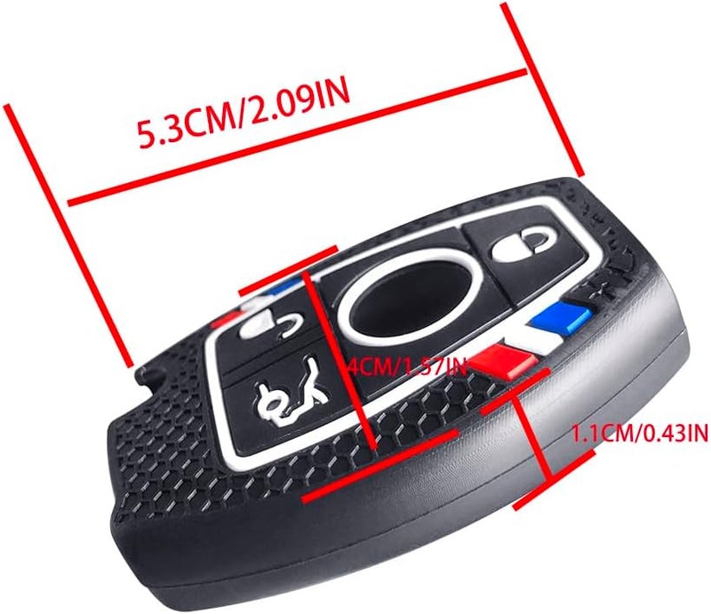 7Cylinder Silicone 3 Button Key Fob Cover for Mercedes - 2 Pcs Anti Dust Cushiony Fob Cover - Image 4