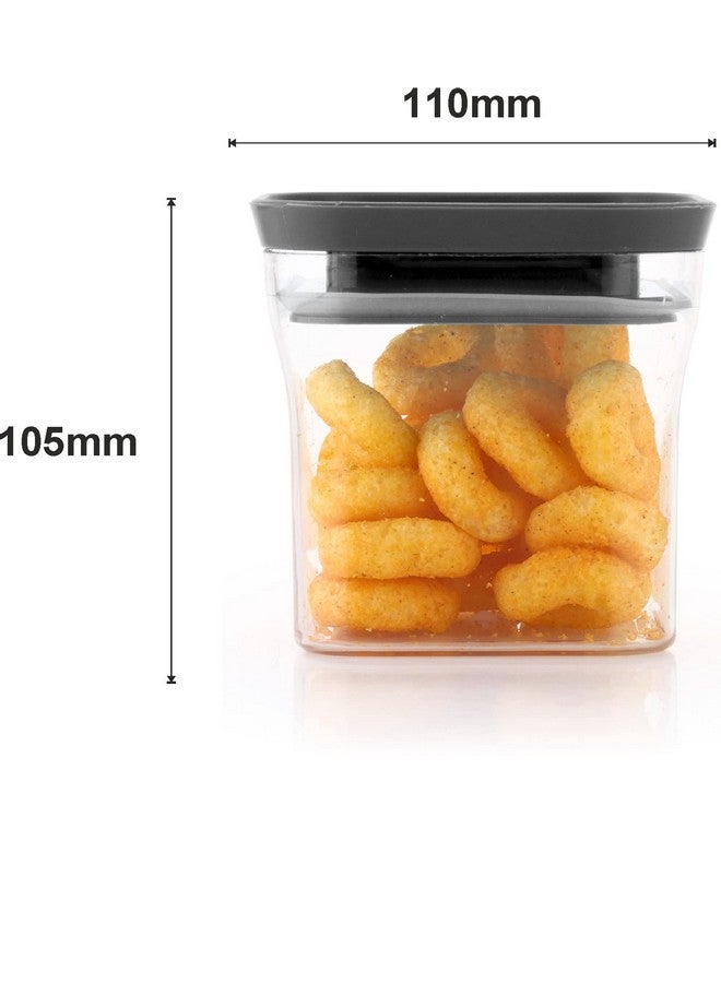 YouBee® Unbreakable Air Tight Kitchen Storage Container for Rice | Dal | Atta, BPA-free, Flour | Cereals | Snacks | Stackable | Modular, 600 Ml Set 12 (Purple) - Image 4