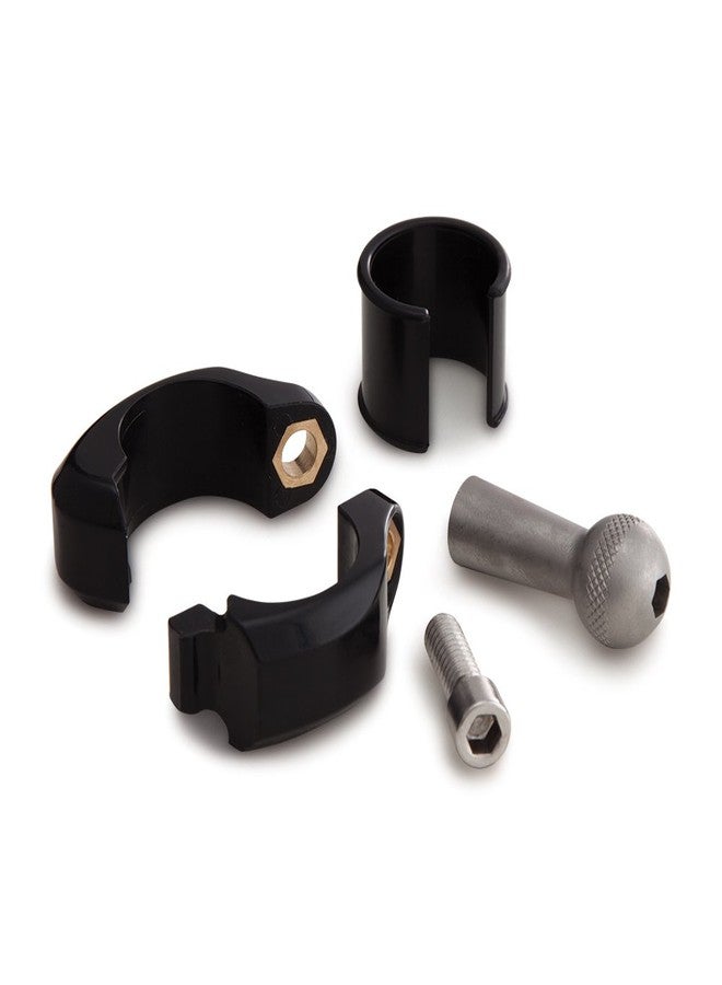 Ciro Black Rubber Drink Holder for Harley - 7/8-1 in. Black Clamp Mount 50613 - Image 4