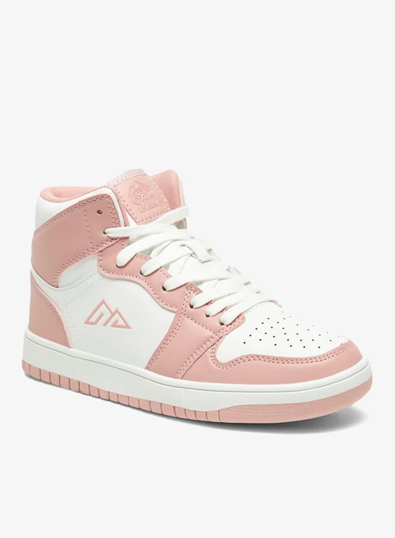 Oaklan by Shoexpress Colourblock High Top Sneakers With Lace-Up Closure