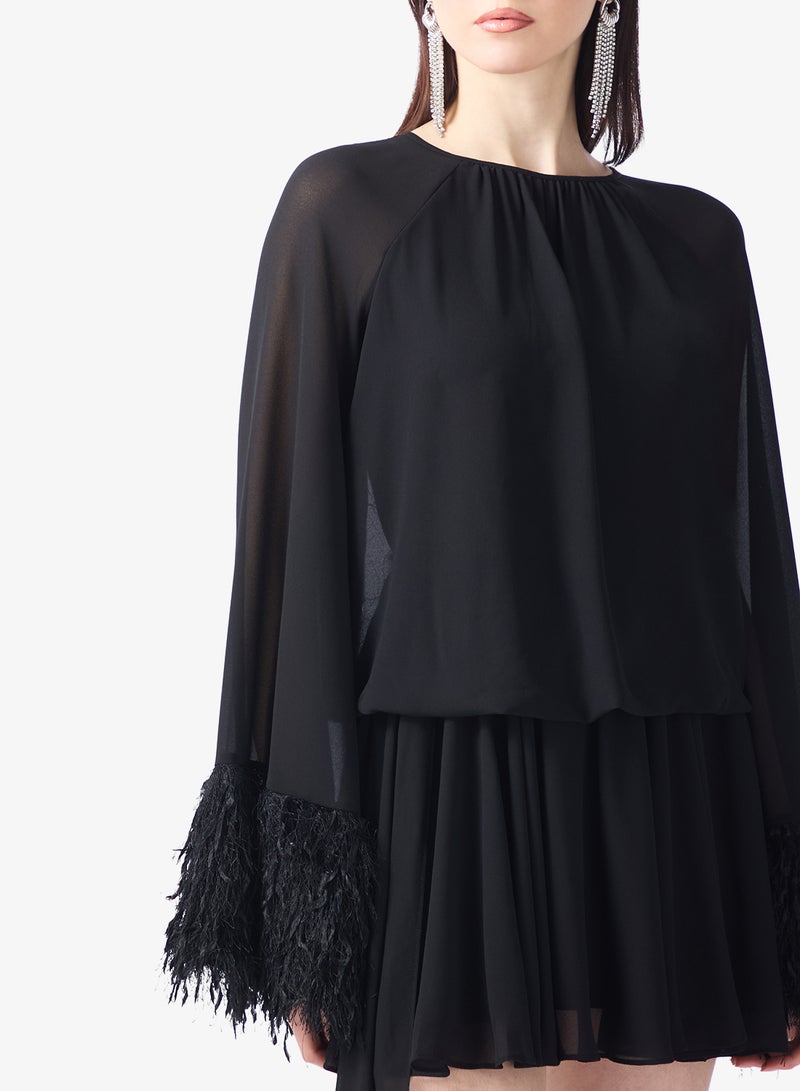 Jaded Rose Elegant Feminine Fit Short Dress - Image 3