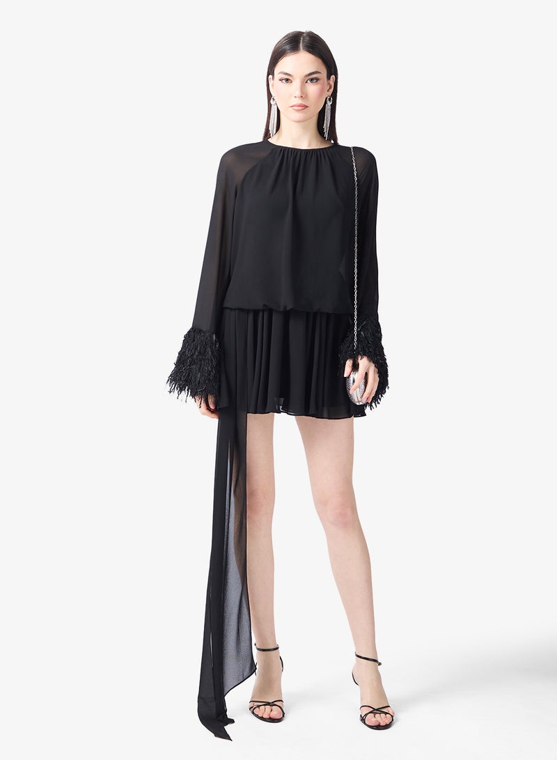 Jaded Rose Elegant Feminine Fit Short Dress - Image 1