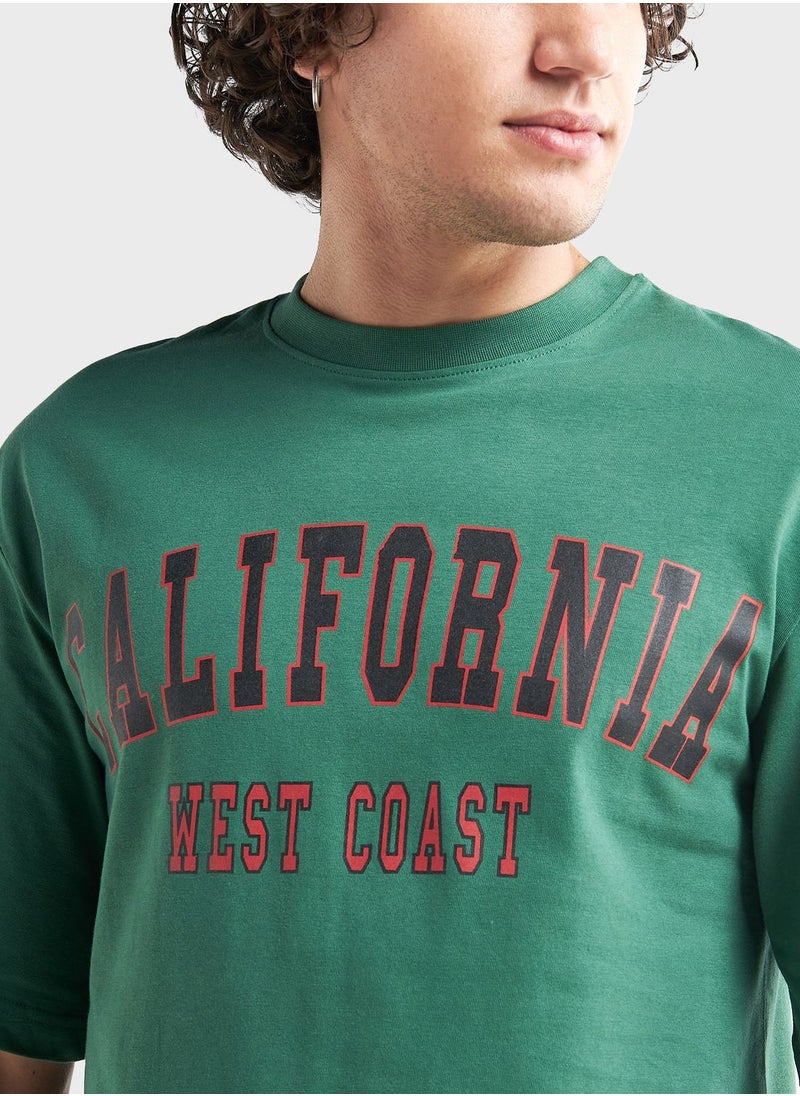 FAV Logo Printed Crew Neck T-Shirt  - Image 3