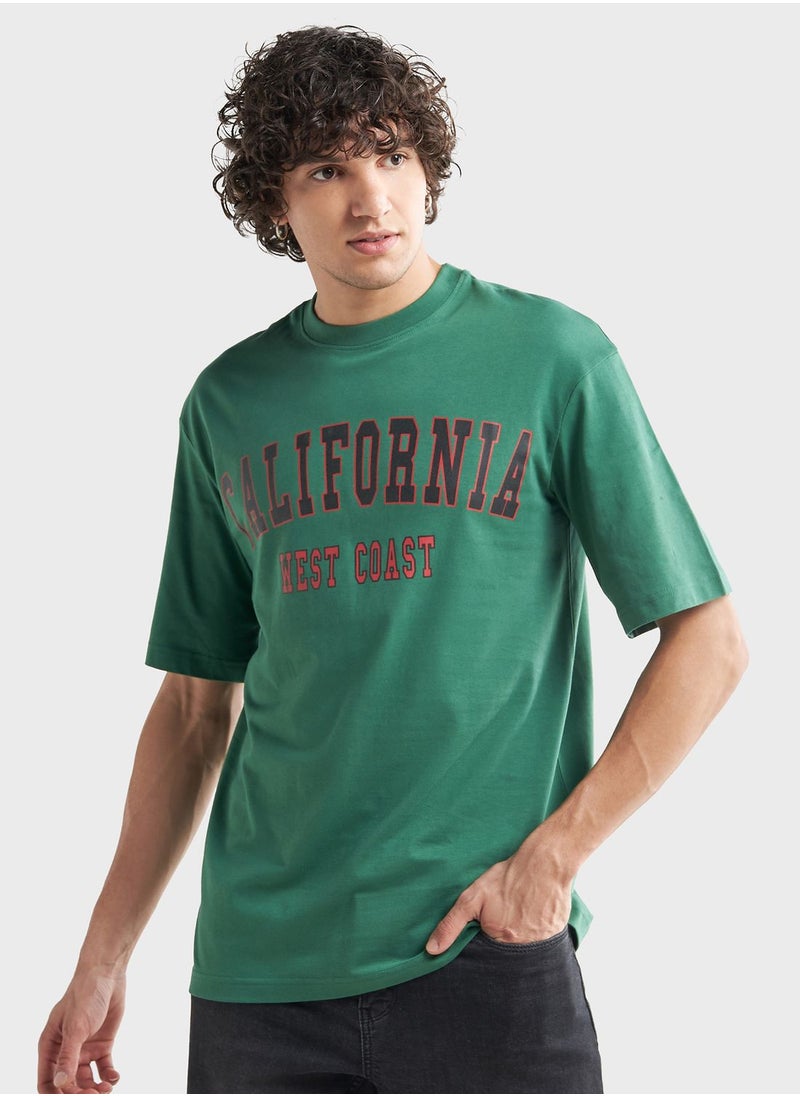 FAV Logo Printed Crew Neck T-Shirt  - Image 1