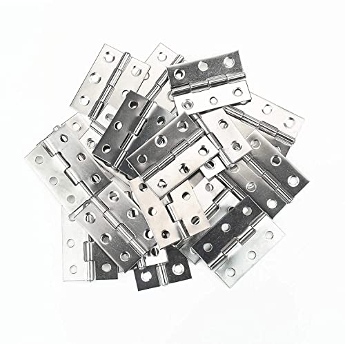 ZAQW 20Pcs Stainless Steel Folding Hinge 2 inch Door and Window Hinge is assigned 120 Screws - Image 4