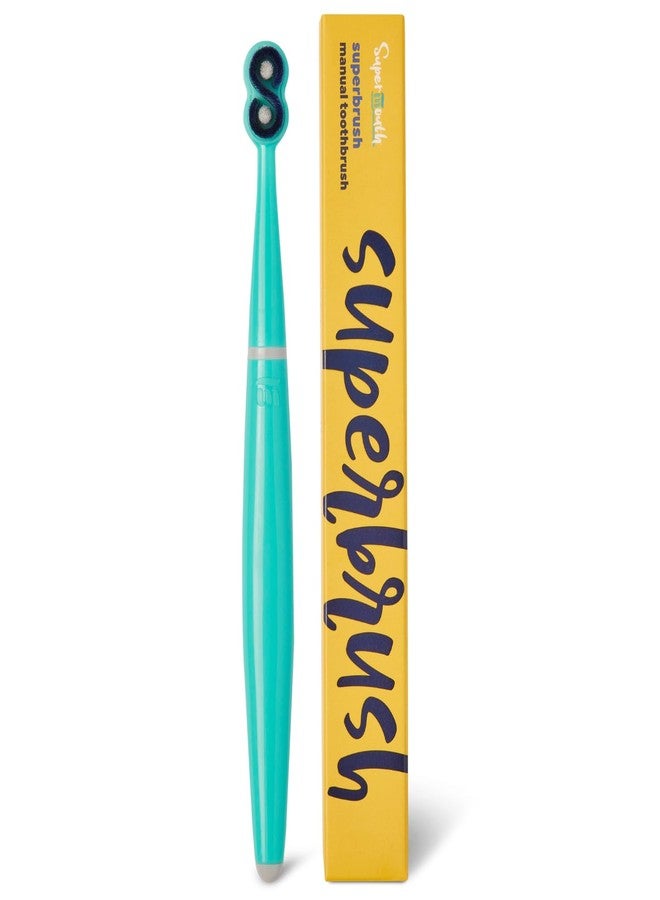 SuperMouth® SuperBrush® Manual Toothbrush - Ultra-Soft Patented SuperBristles® Conform to Teeth for 30X Better Cleaning, Deep Plaque Removal, Sensitive Teeth & Gum Care, Preteens to Adults - Image 1