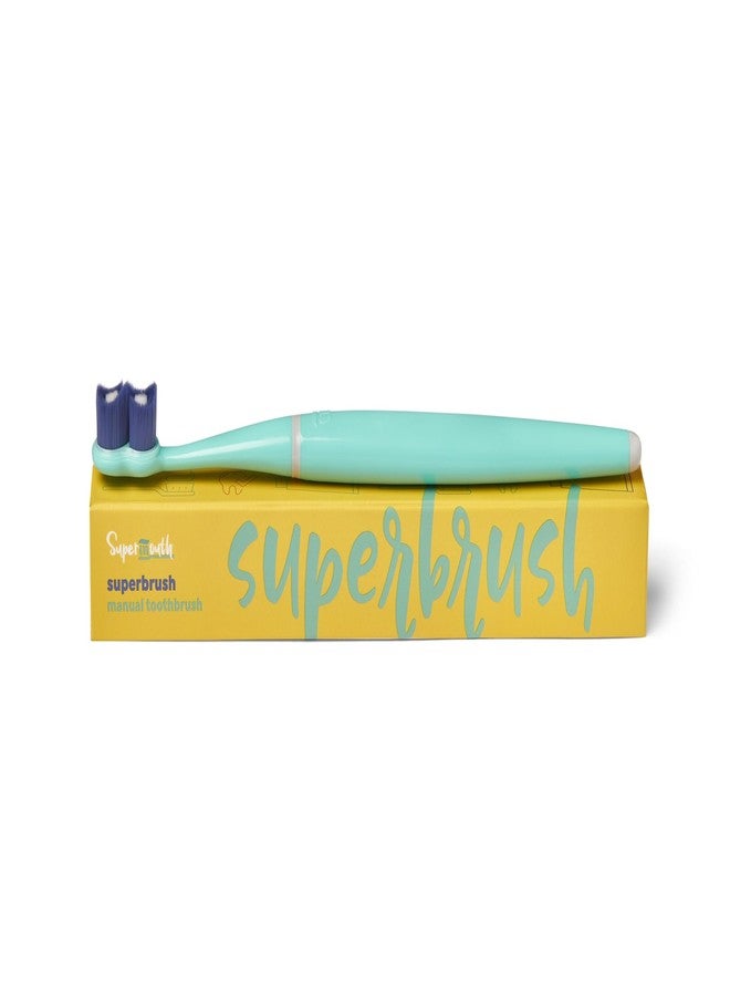 SuperMouth® SuperBrush® Manual Toothbrush - Ultra-Soft Patented SuperBristles® Conform to Teeth for 30X Better Cleaning, Deep Plaque Removal, Sensitive Teeth & Gum Care, Preteens to Adults - Image 2
