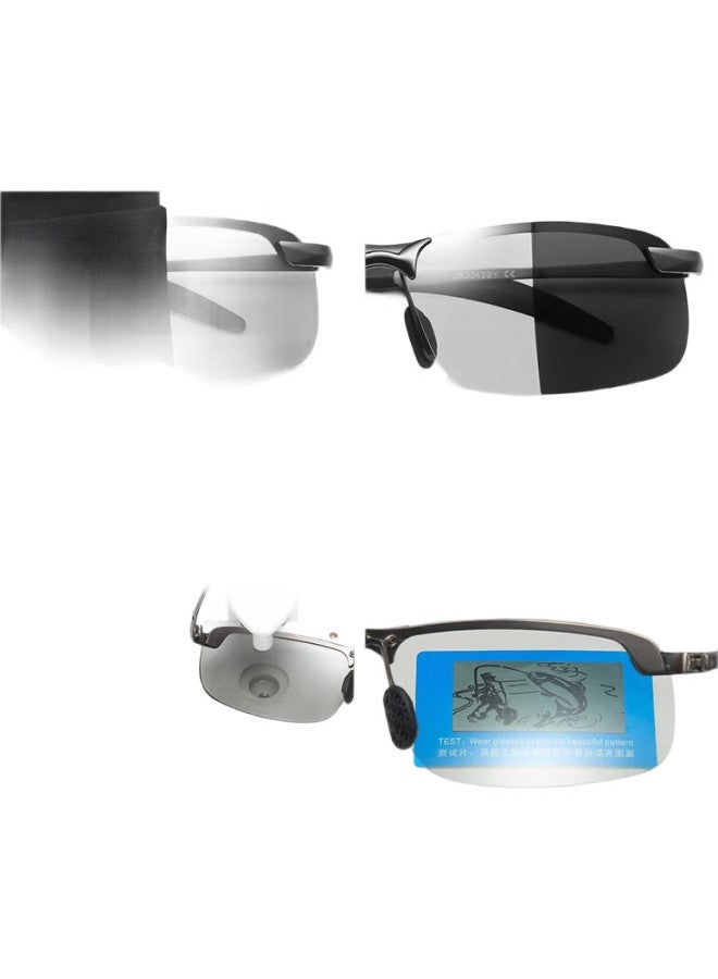 GOGOSOON Polarized Night Vision Sunglasses Men Driver Driving Glasses Fishing Sunglasses Day Night Dual-Use Driving Special Glasses - Image 1
