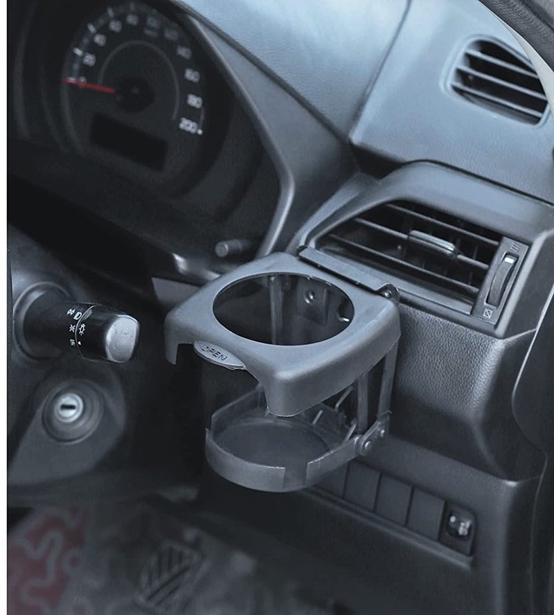 Sarte Car Drink Holder Foldable Cup Bottle Holders Glass Cup Can for All Car & Truck (Black) - Image 2