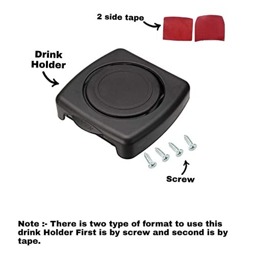 Sarte Car Drink Holder Foldable Cup Bottle Holders Glass Cup Can for All Car & Truck (Black) - Image 5