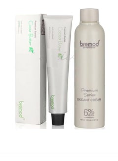 BREMOD Bremod 8.17 Milk Tea Ash Hair Color Dye Cream 100ml & Oxidizer 9%  - Image 1