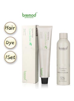 BREMOD Bremod 8.17 Milk Tea Ash Hair Color Dye Cream 100ml & Oxidizer 9%  - Image 4