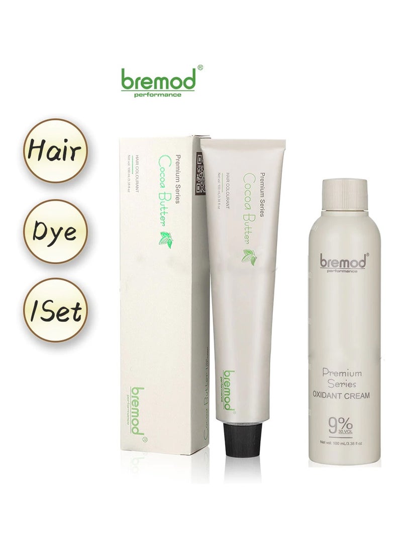 Bremod 8.17 Milk Tea Ash Hair Color Dye Cream 100ml & Oxidizer 9% - Image 4