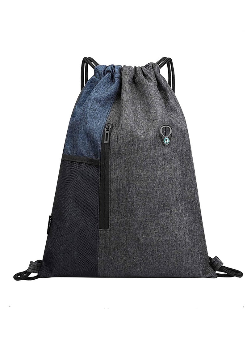 Excefore Drawstring Sackpack Bag, Gymsack Bag with Pocket Gym Sports Bag Outdoor Exercise Running Swimming Backpack Unisex  - Image 1