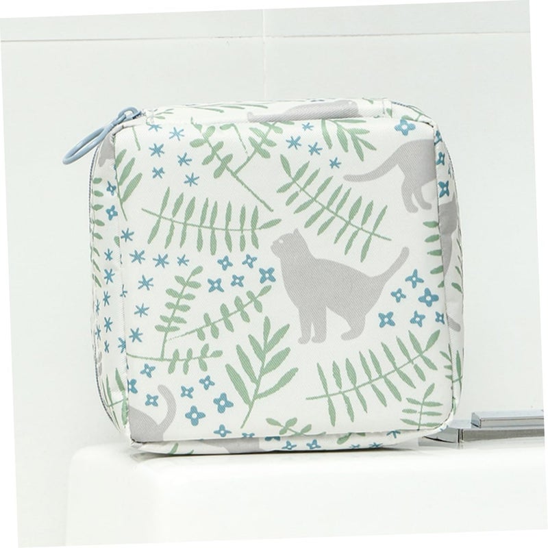 2PCS Waterproof Period Pouch Zipper Bag For Sanitary Pads Black - Image 3