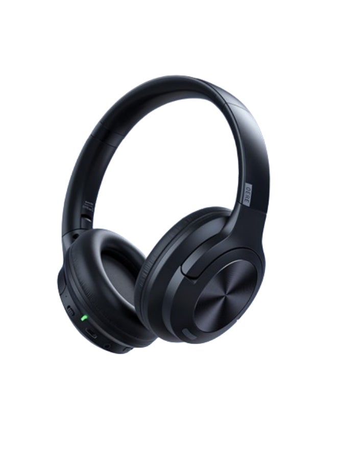 XiuWoo QERE E80 Wireless On-Ear Headphones - Pure Bass - 40H Battery - Speed Charge - Fast Usb Type-C - Foldable Black - Image 1