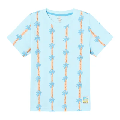 Balabala Kids Boy Round v-neck short-sleeved T-shirt