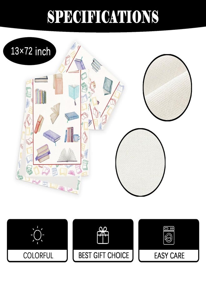 Yarcooly Book Club Table Runner Read Table Cover Book Themed Party Decor One for The Books First Birthday Decorations for Home Party - Image 2