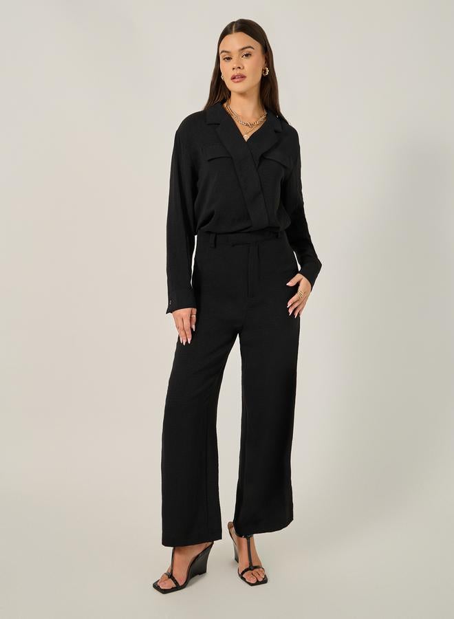 Styli High Rise Ankle Length Straight Fit Pants - Image 3